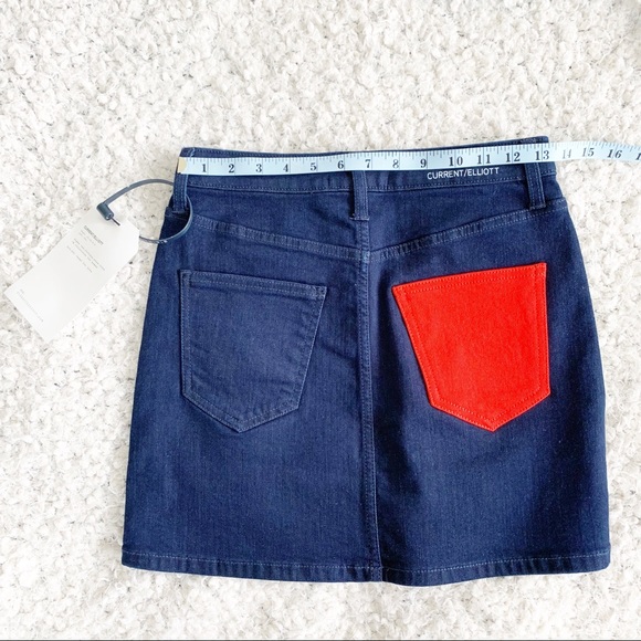CURRENT/ELLIOT The 5 Pocket Denim Mini Skirt NWT - Picture 8 of 8